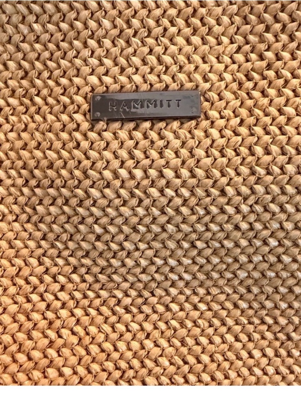 Hammitt Andersen Black and Natural Chaparral Raffia Tote - Picture 6 of 6